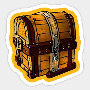 Treasure chest isolate Sticker